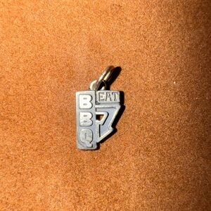 James Avery Retired "EAT BBQ" charm